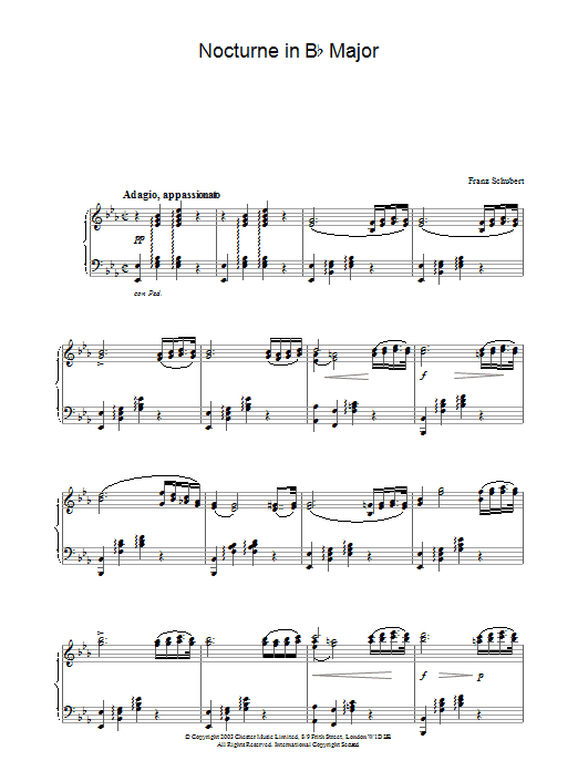 Nocturne in Eb Major sheet music