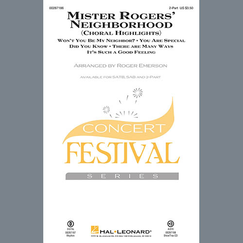 Fred Rogers, Mister Rogers' Neighborhood (Choral Highlights) (arr. Roger Emerson), 2-Part Choir