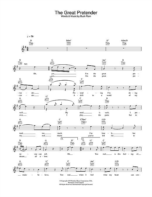 The Great Pretender sheet music