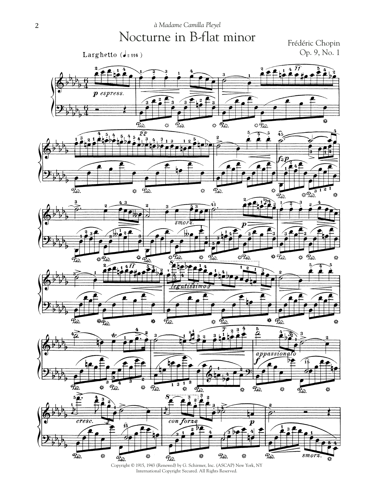 Frédéric Chopin Nocturne, Op. 9, No. 1 Sheet Music Notes & Chords for Piano Solo - Download or Print PDF