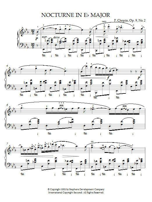 Nocturne in Eb Major, Op. 9, No. 2 sheet music