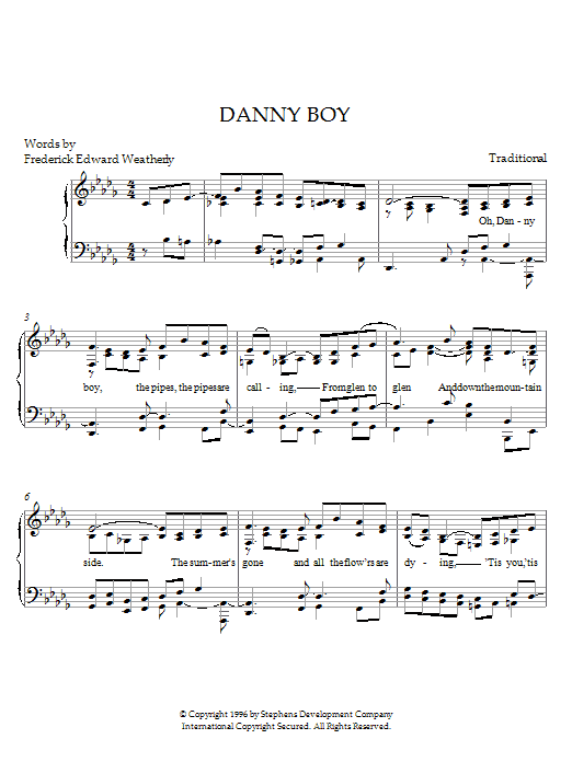 Danny Boy sheet music