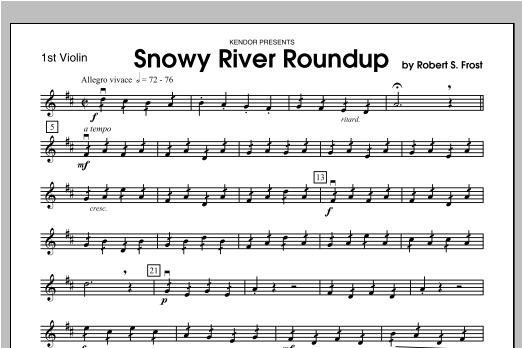 Snowy River Roundup - Violin 1 sheet music