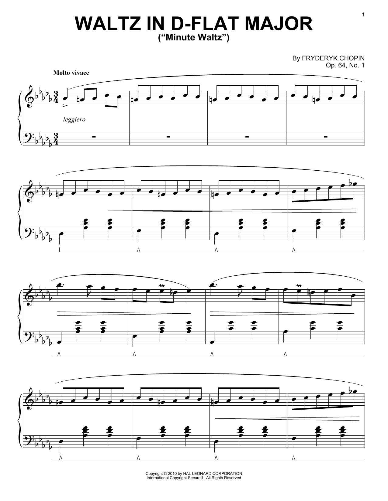 Fryderyk Chopin Waltz In D-flat Major 
