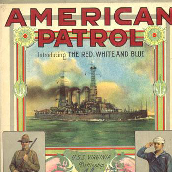 F.W. Meacham, The American Patrol, Melody Line, Lyrics & Chords