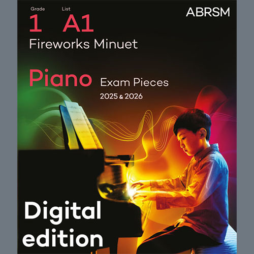 G. F. Handel, Fireworks Minuet (Grade 1, list A1, from the ABRSM Piano Syllabus 2025 & 2026), Piano Solo