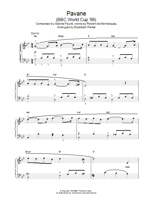 Gabriel Fauré Pavane Sheet Music Notes & Chords for Flute - Download or Print PDF