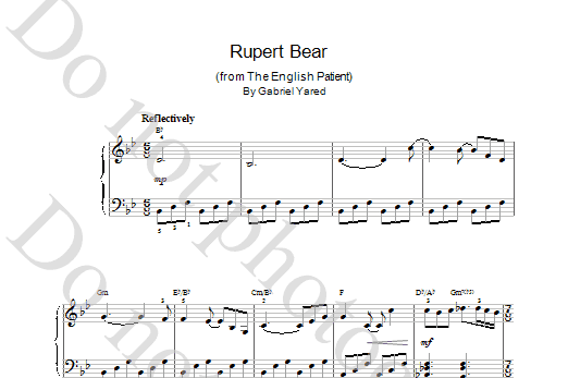 Gabriel Yared Easy Piano Sheet Music Notes & Chords for Piano - Download or Print PDF Gabriel Yared Easy Piano Sheet Music Notes & Chords for Piano - Download or Print PDF