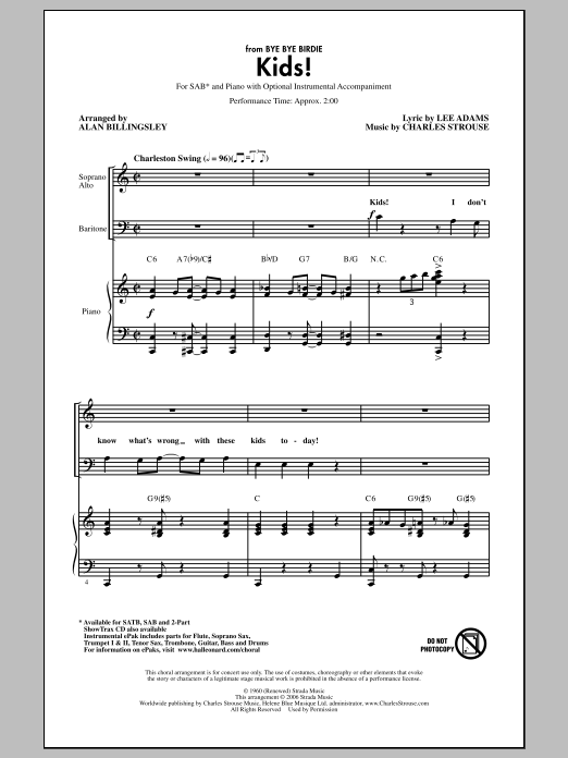 Gary Lanier Kids! Sheet Music Notes & Chords for SATB - Download or Print PDF