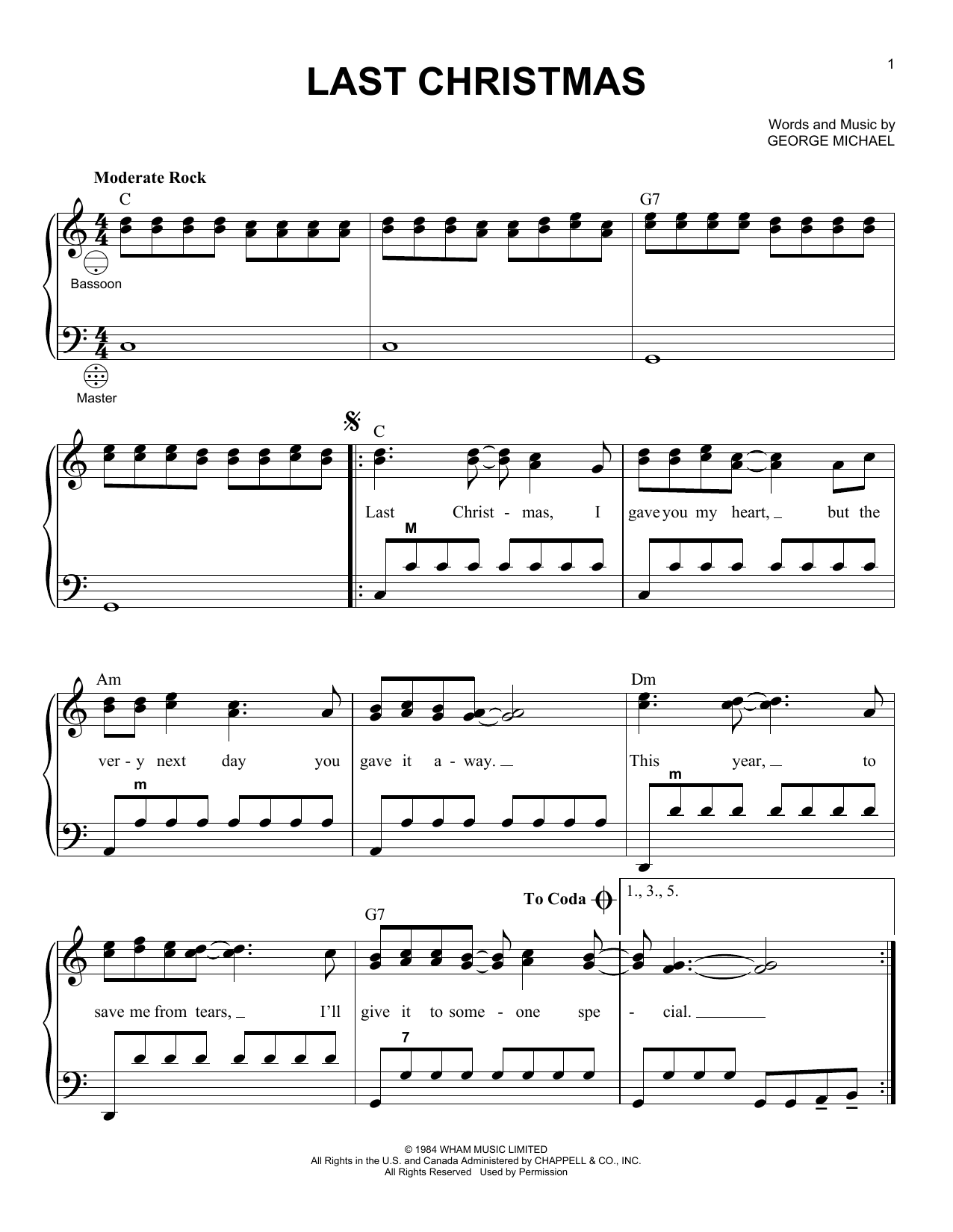 Gary Meisner Last Christmas Sheet Music Notes & Chords for Accordion - Download or Print PDF
