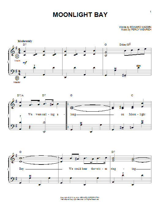 Gary Meisner Moonlight Bay Sheet Music Notes & Chords for Accordion - Download or Print PDF