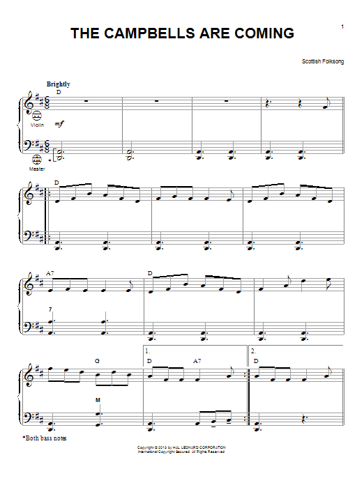 Gary Meisner The Campbells Are Coming Sheet Music Notes & Chords for Accordion - Download or Print PDF