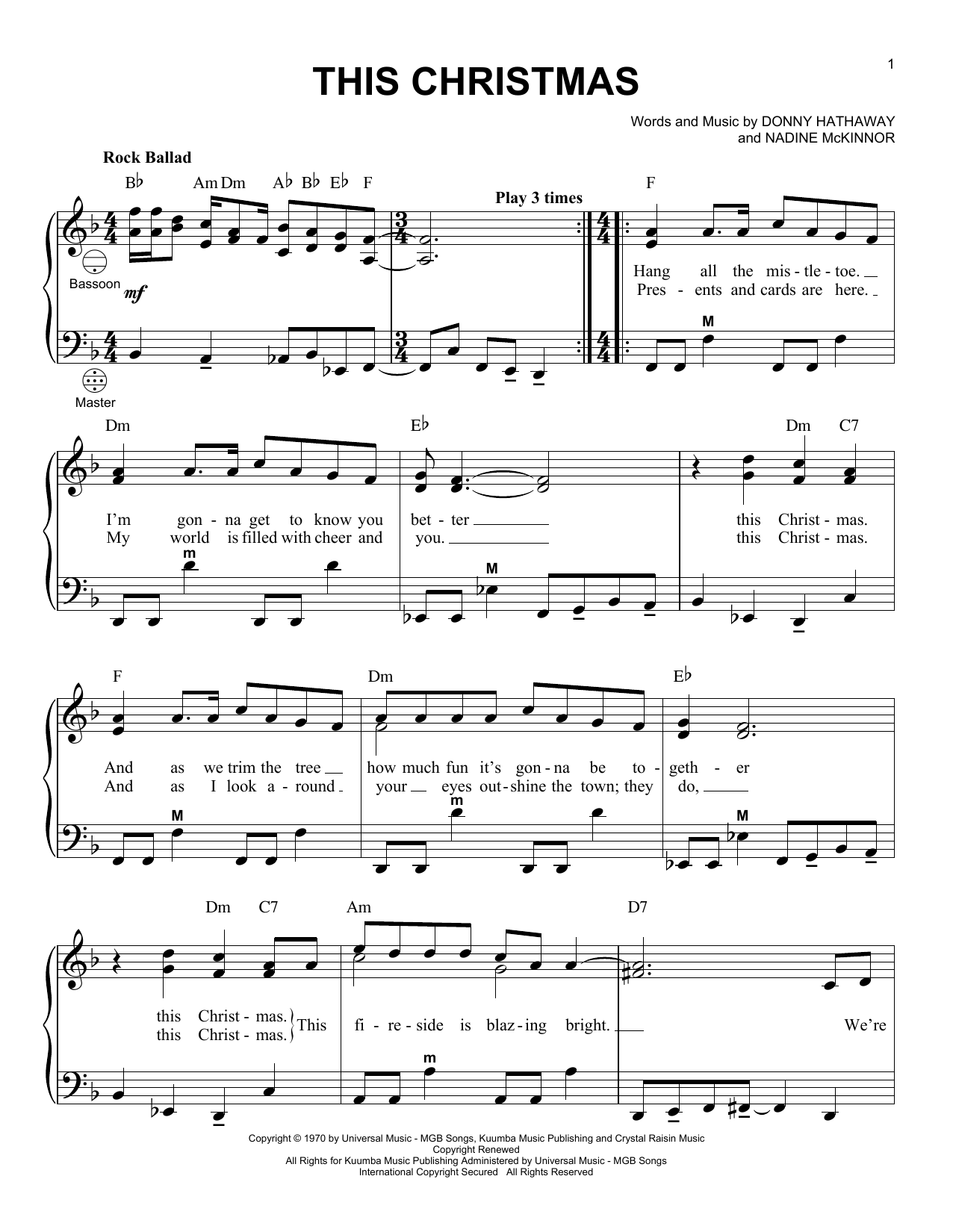 Gary Meisner This Christmas Sheet Music Notes & Chords for Accordion - Download or Print PDF
