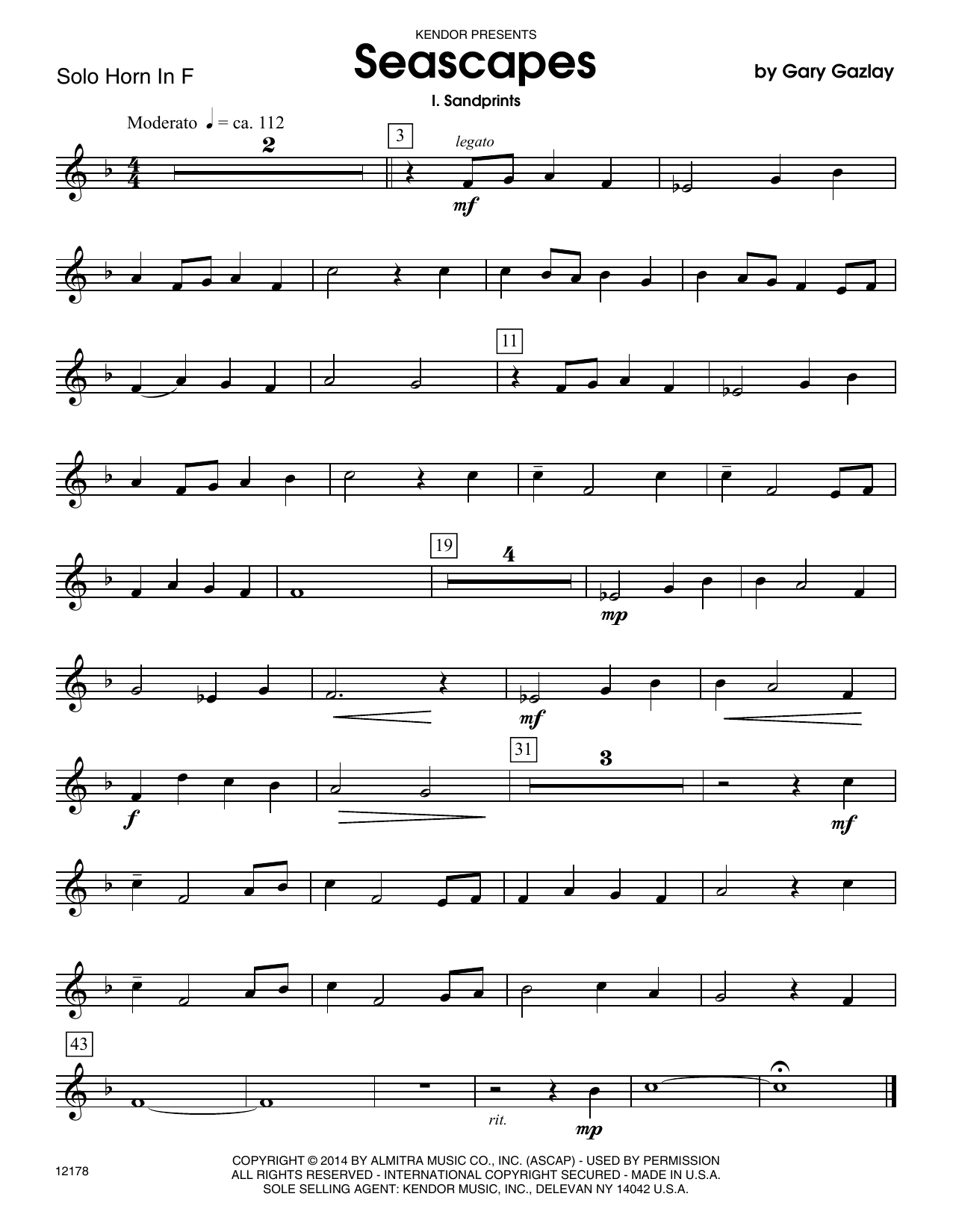 Seascapes - Solo F Horn sheet music