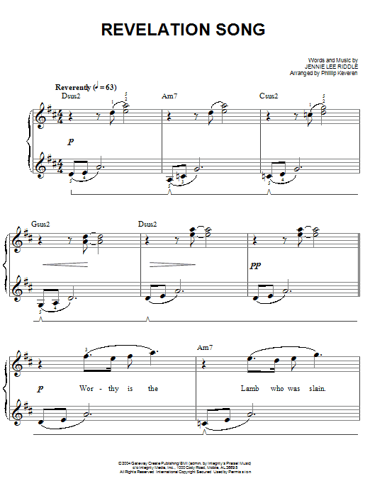 Gateway Worship Revelation Song Sheet Music Notes & Chords for Easy Piano - Download or Print PDF Gateway Worship Revelation Song Sheet Music Notes & Chords for Easy Piano - Download or Print PDF