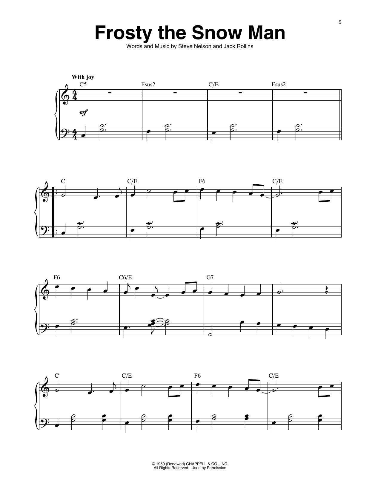 Gene Autry Frosty The Snow Man (arr. Maeve Gilchrist) Sheet Music Notes & Chords for Harp - Download or Print PDF