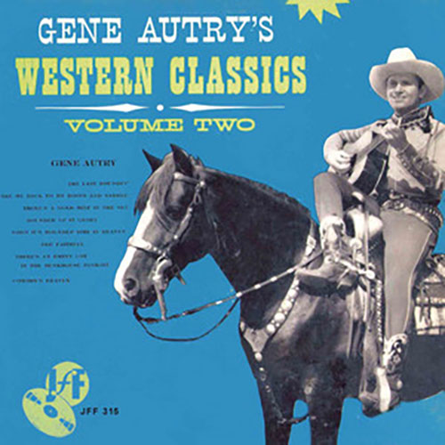 Gene Autry, There's An Empty Cot In The Bunkhouse Tonight, Piano, Vocal & Guitar (Right-Hand Melody)