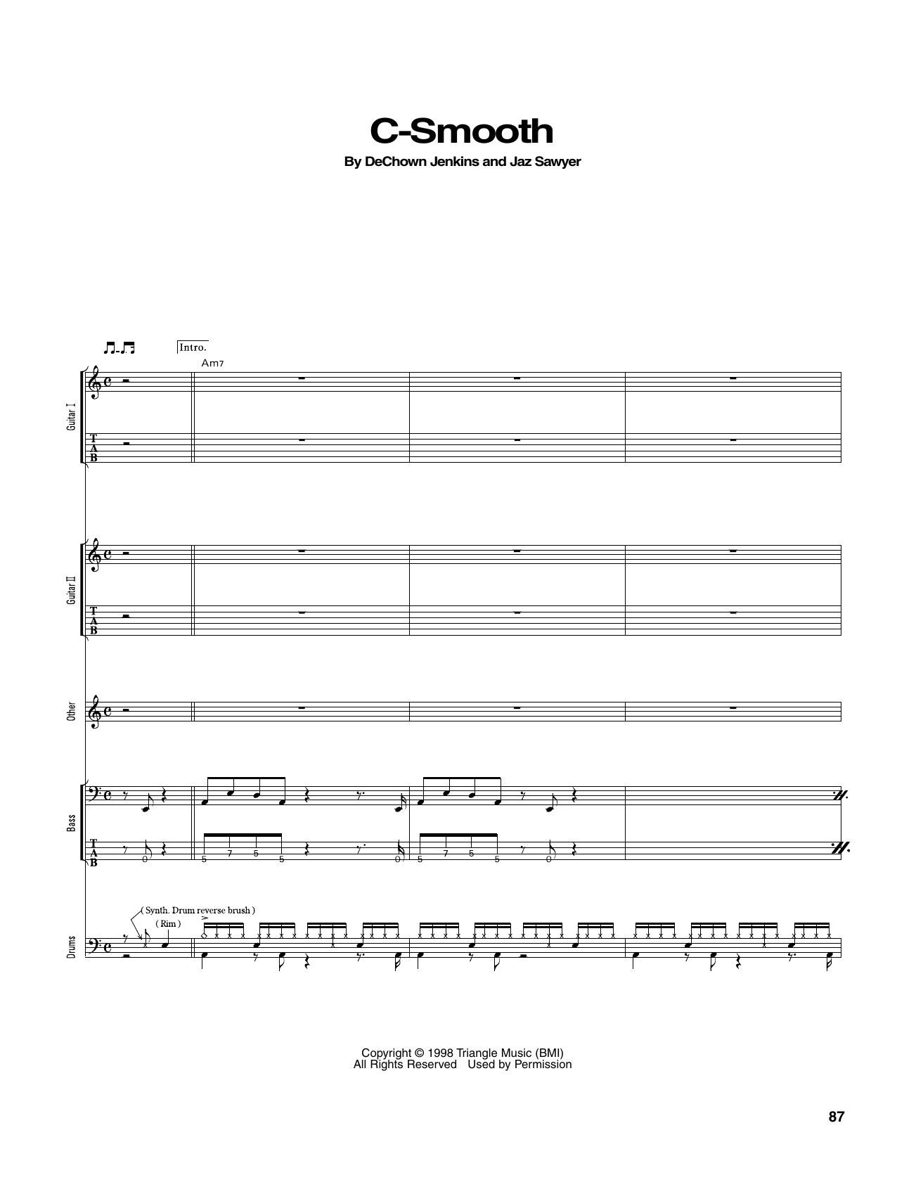 George Benson C-Smooth Sheet Music Notes & Chords for Transcribed Score - Download or Print PDF