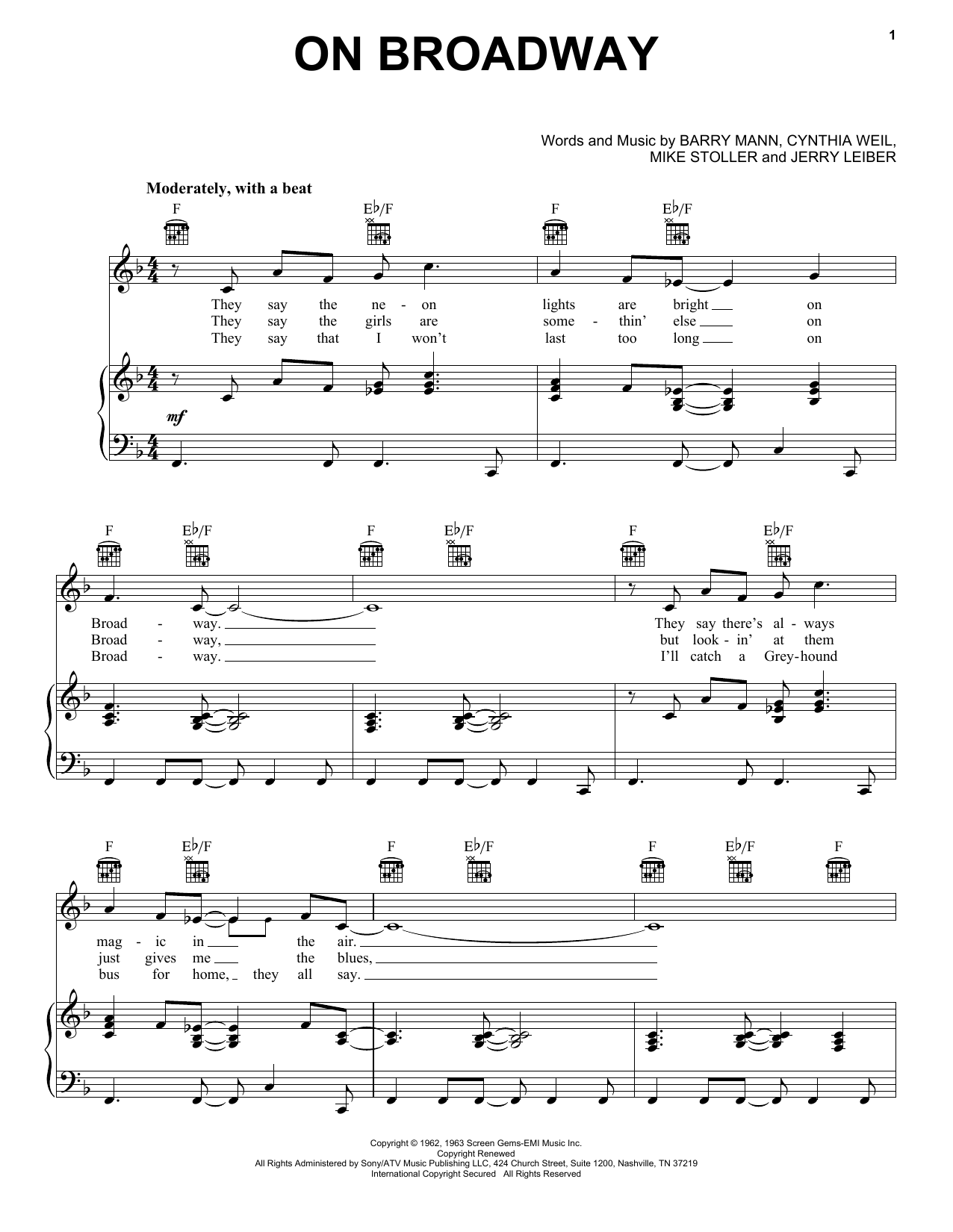 George Benson On Broadway Sheet Music Notes & Chords for Piano Duet - Download or Print PDF