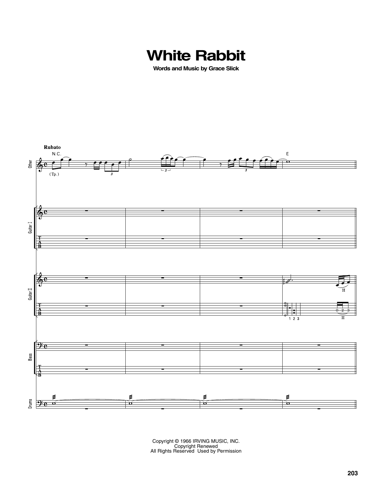 George Benson White Rabbit Sheet Music Notes & Chords for Transcribed Score - Download or Print PDF