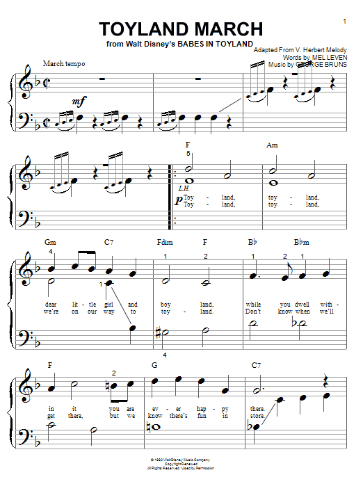 Mel Leven Toyland March Sheet Music Notes & Chords for Violin - Download or Print PDF