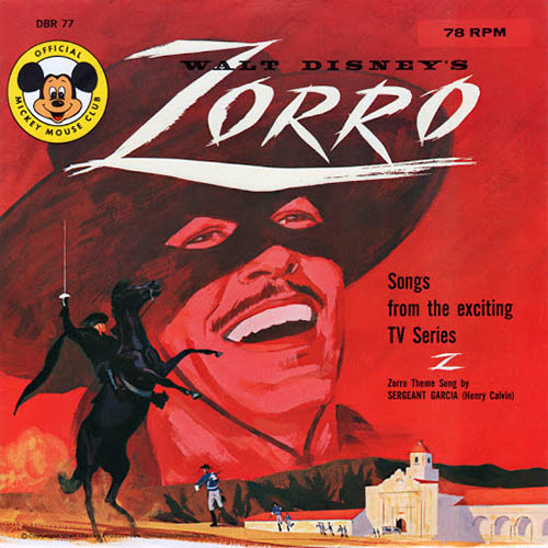 Norman Foster, Theme From Zorro, Piano, Vocal & Guitar (Right-Hand Melody)