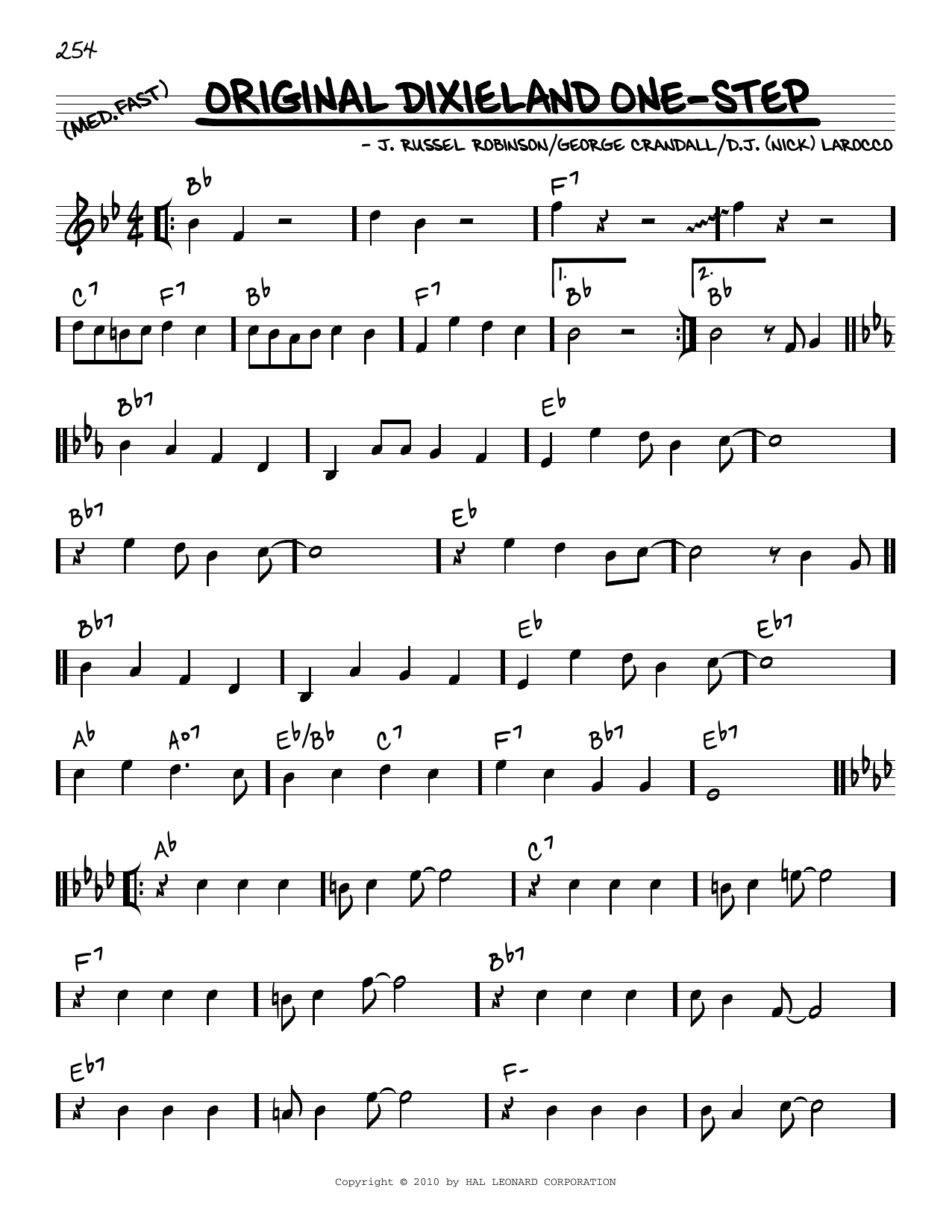 George Crandall Original Dixieland One-Step (arr. Robert Rawlins) Sheet Music Notes & Chords for Real Book – Melody, Lyrics & Chords - Download or Print PDF