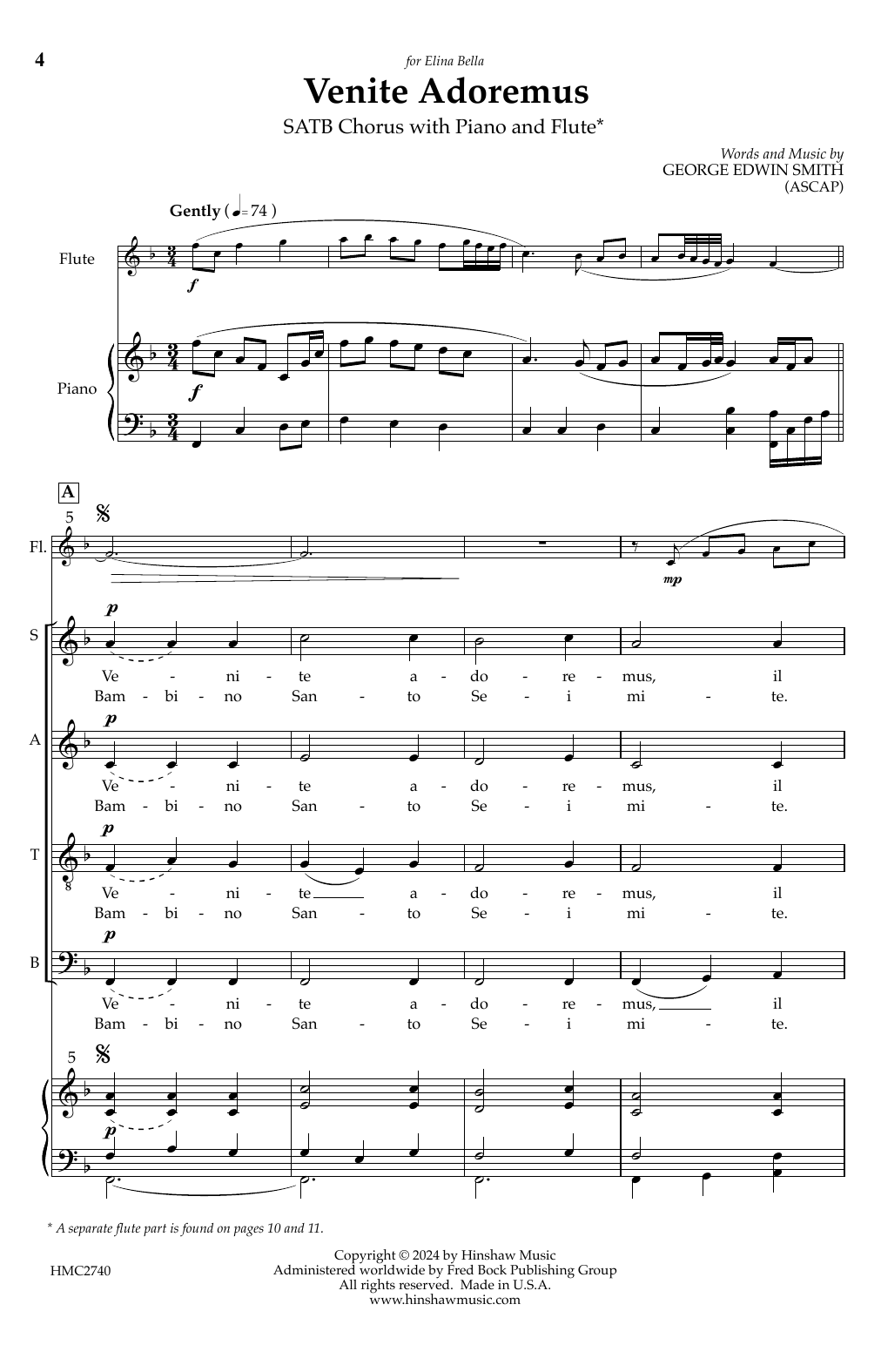 George Edwin Smith Venite Adoremus Sheet Music Notes & Chords for SATB Choir - Download or Print PDF