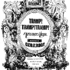 George F. Root, Tramp! Tramp! Tramp!, Melody Line, Lyrics & Chords