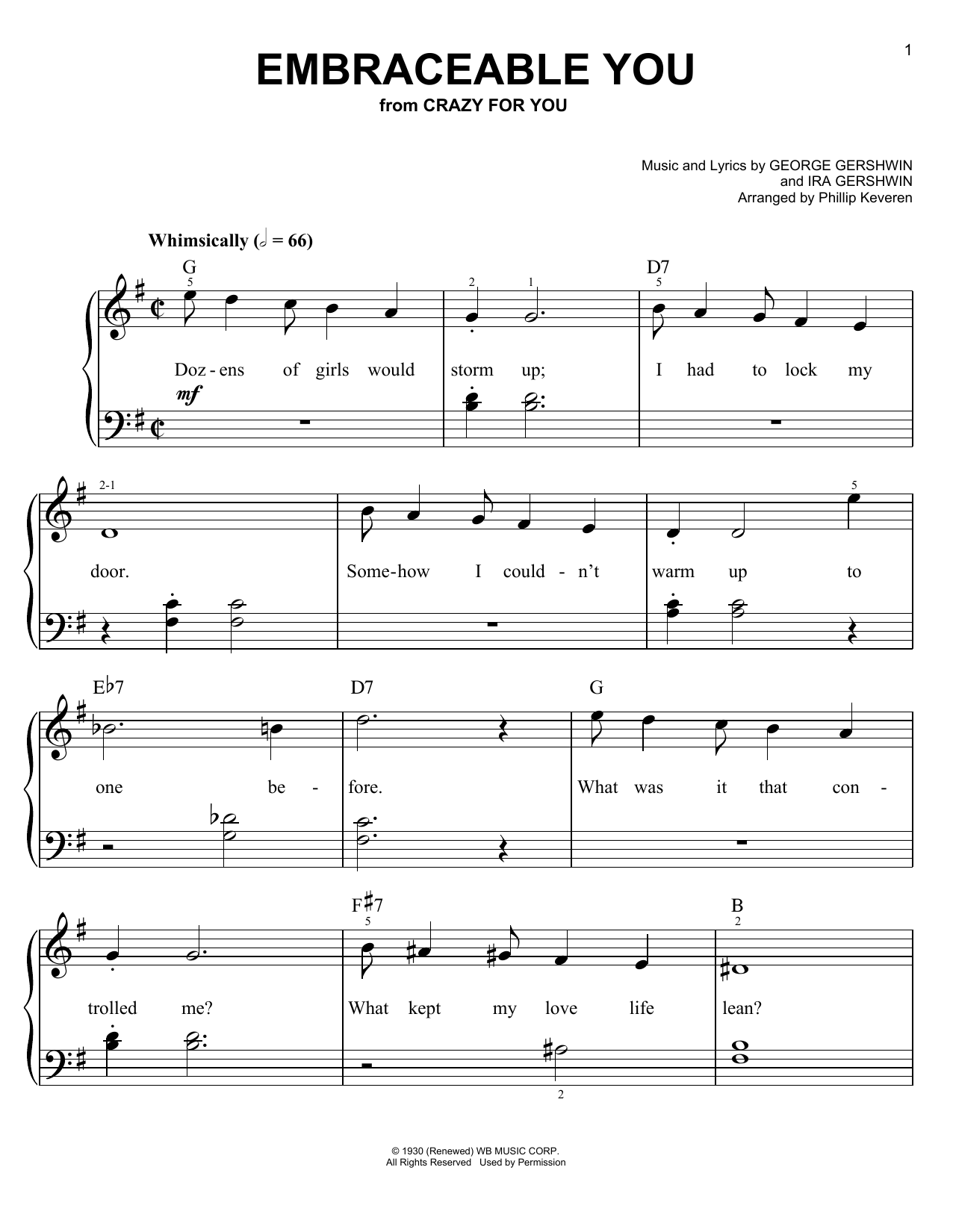 Phillip Keveren Embraceable You Sheet Music Notes & Chords for Piano - Download or Print PDF