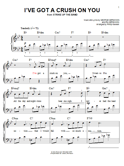 Phillip Keveren I've Got A Crush On You Sheet Music Notes & Chords for Piano - Download or Print PDF