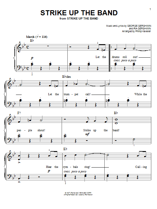 Phillip Keveren Strike Up The Band Sheet Music Notes & Chords for Piano - Download or Print PDF