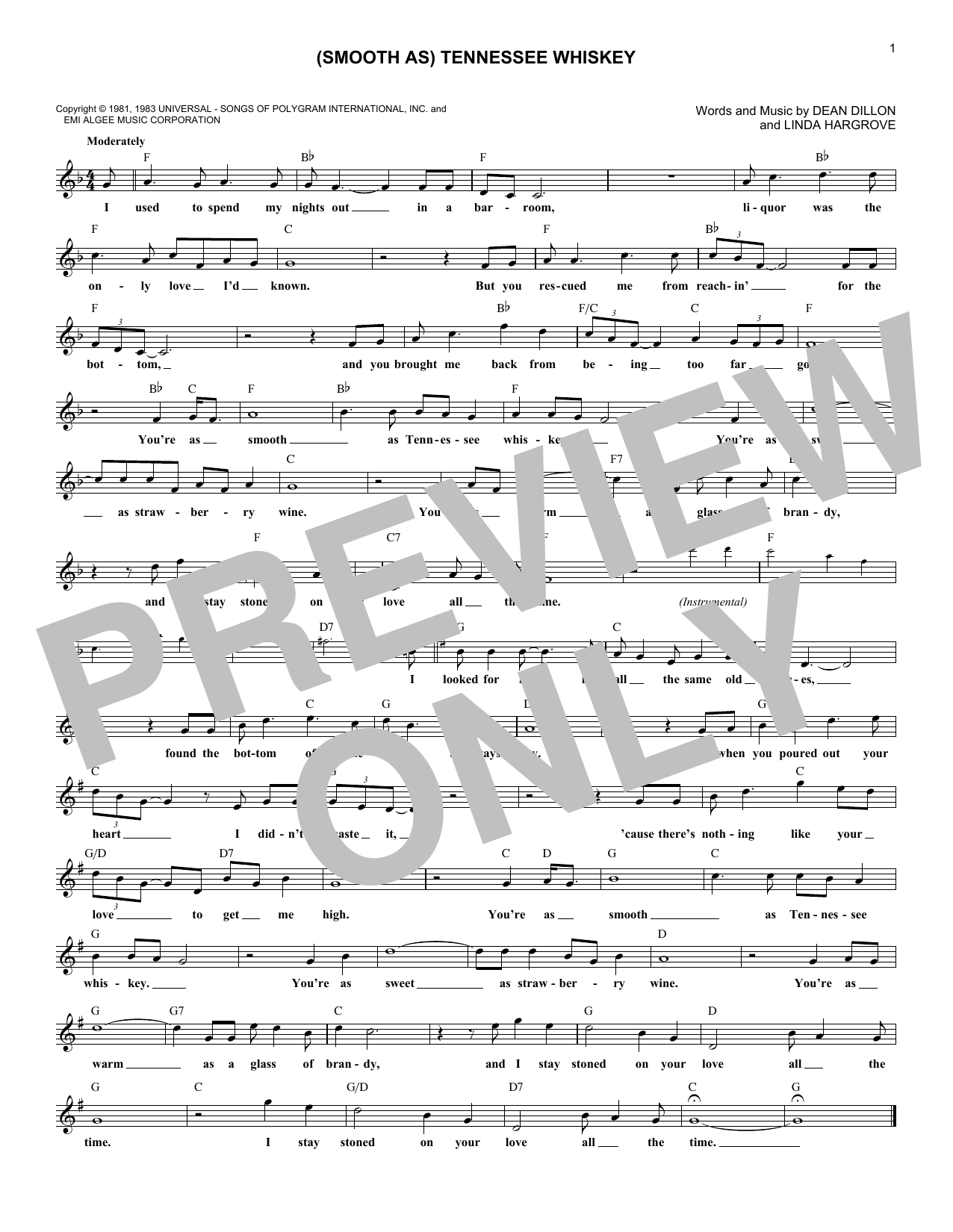 Chris Stapleton Tennessee Whiskey Sheet Music Notes & Chords for Lead Sheet / Fake Book - Download or Print PDF Chris Stapleton Tennessee Whiskey Sheet Music Notes & Chords for Lead Sheet / Fake Book - Download or Print PDF