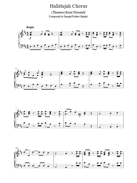 (Themes) from Messiah sheet music