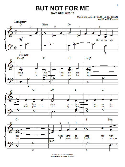 But Not For Me sheet music