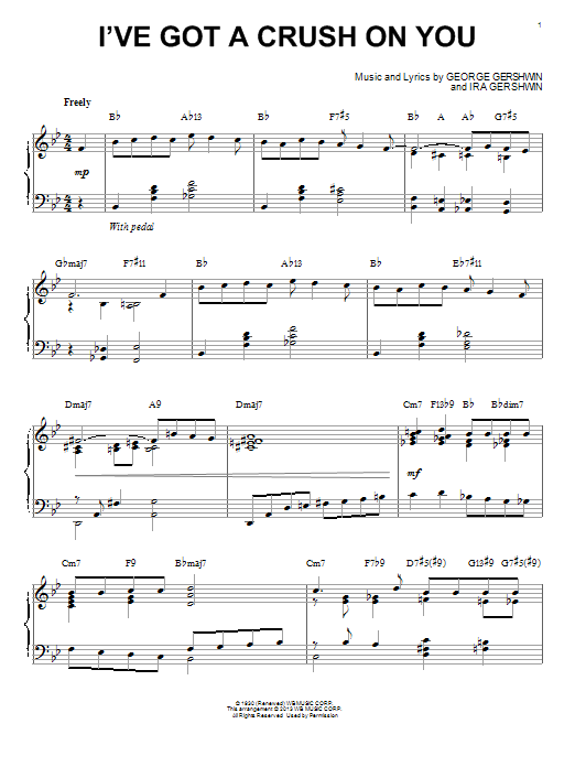 George Gershwin I Ve Got A Crush On You Jazz Version Arr Brent Edstrom Sheet Music Download Pdf Score George Gershwin I Ve Got A Crush On You Jazz Version Arr Brent Edstrom Sheet Music Download Pdf Score