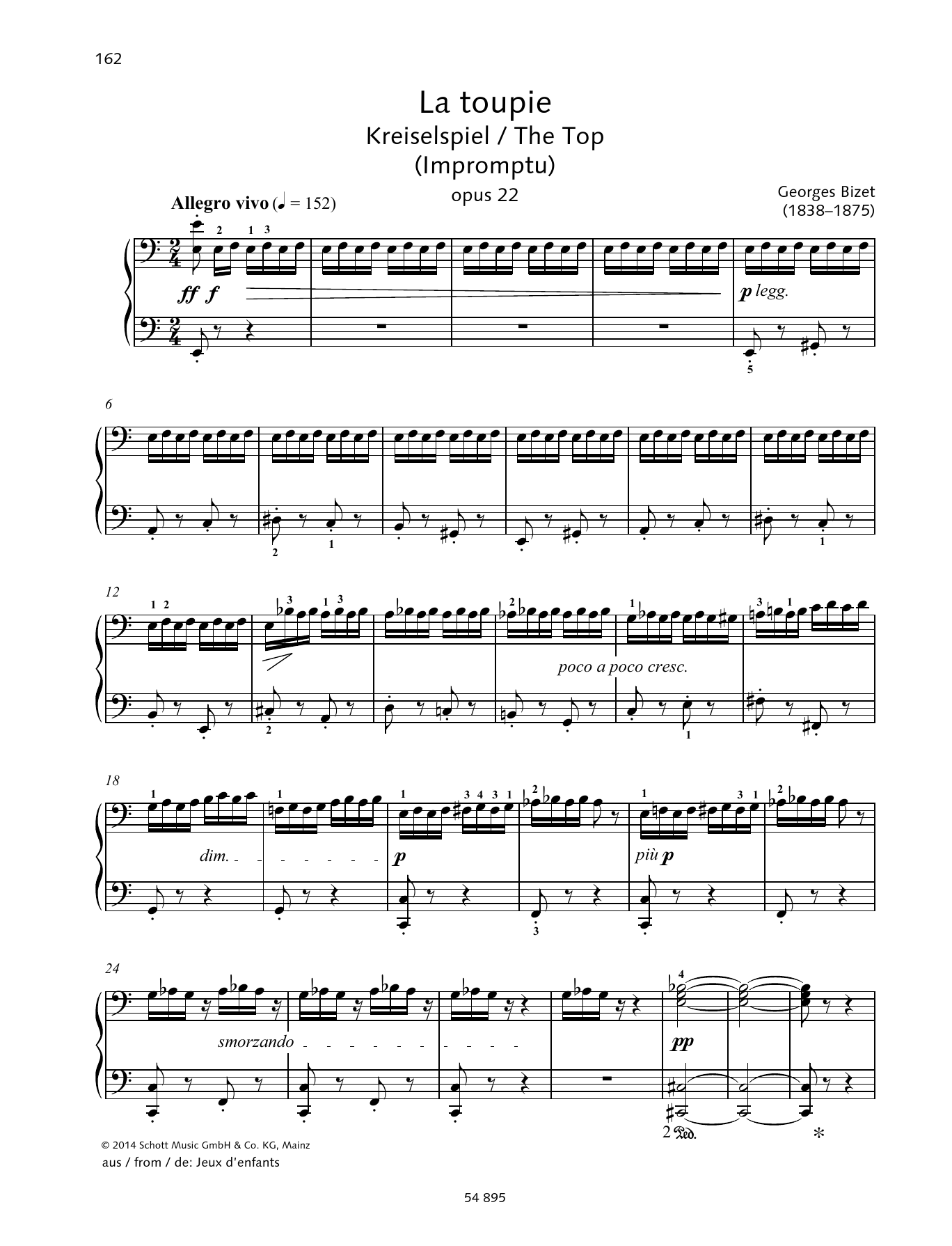 Georges Bizet The Top Sheet Music Notes & Chords for Piano Duet - Download or Print PDF