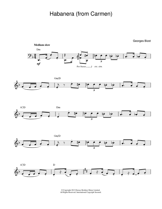 Habanera (from Carmen) sheet music