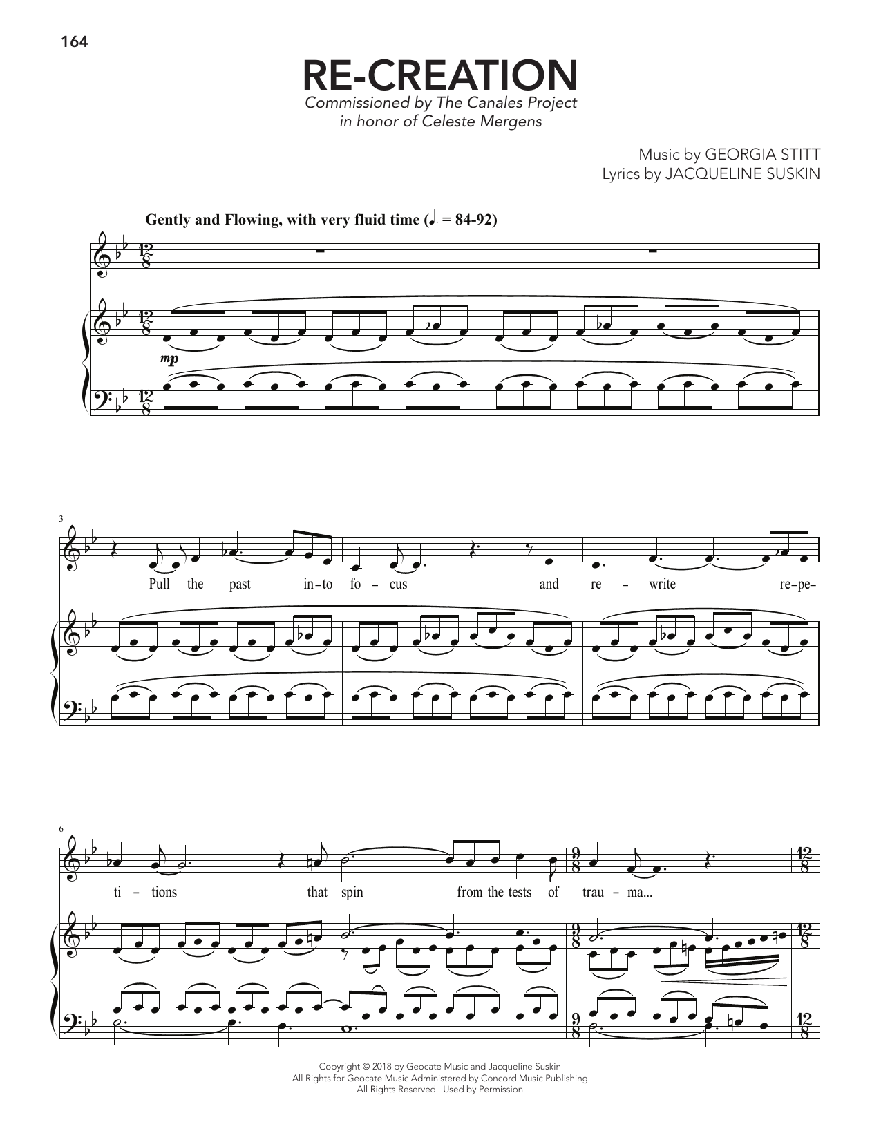 Georgia Stitt Re-Creation Sheet Music Notes & Chords for Piano & Vocal - Download or Print PDF
