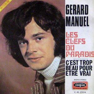 Gerard Manuel, Une Chanson De Film, Piano & Vocal