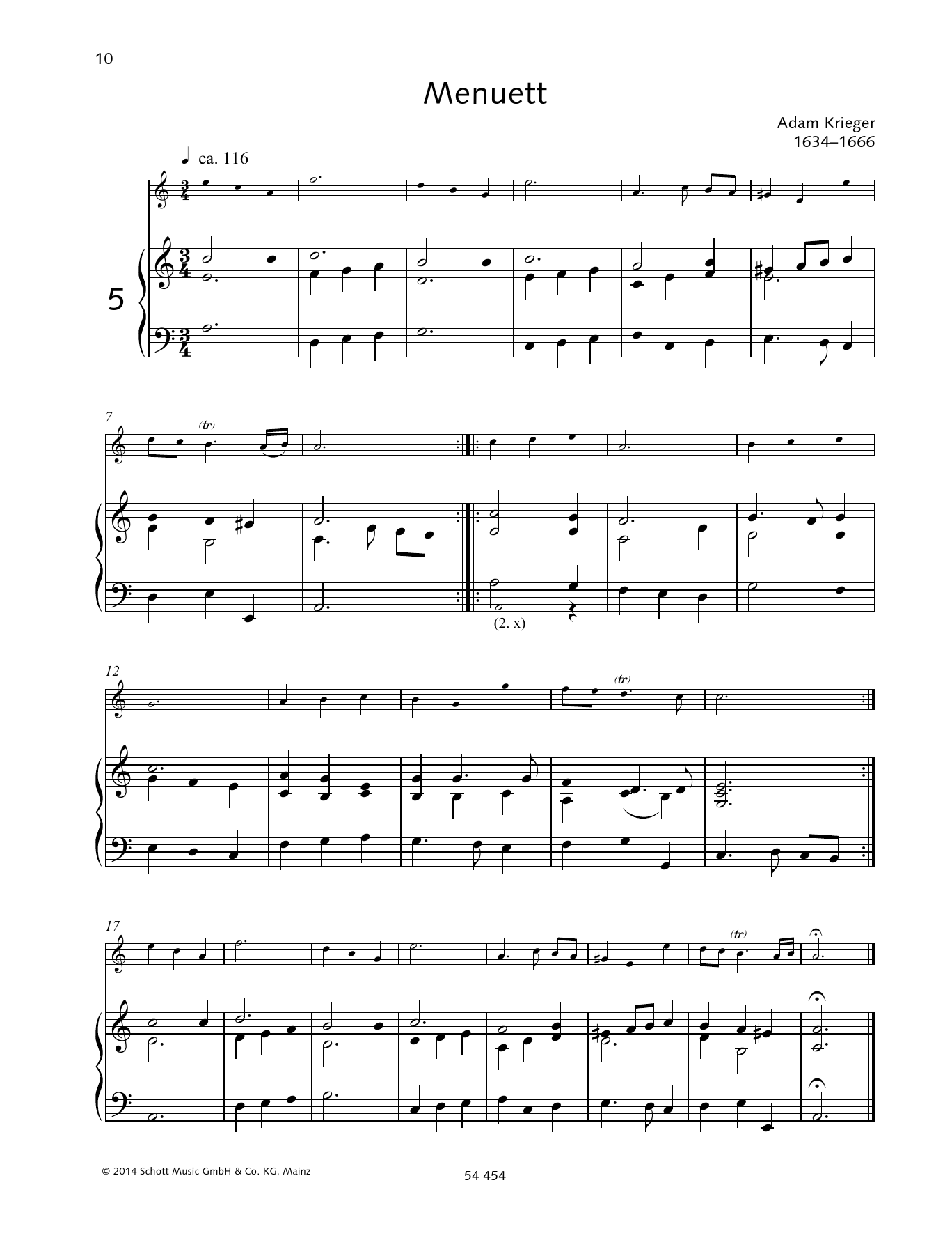 Gerda Koppelkamm-Martini Minuet Sheet Music Notes & Chords for Woodwind Solo - Download or Print PDF