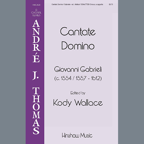 Giovanni Gabrieli, Cantate Domino, SSAATTBB Choir