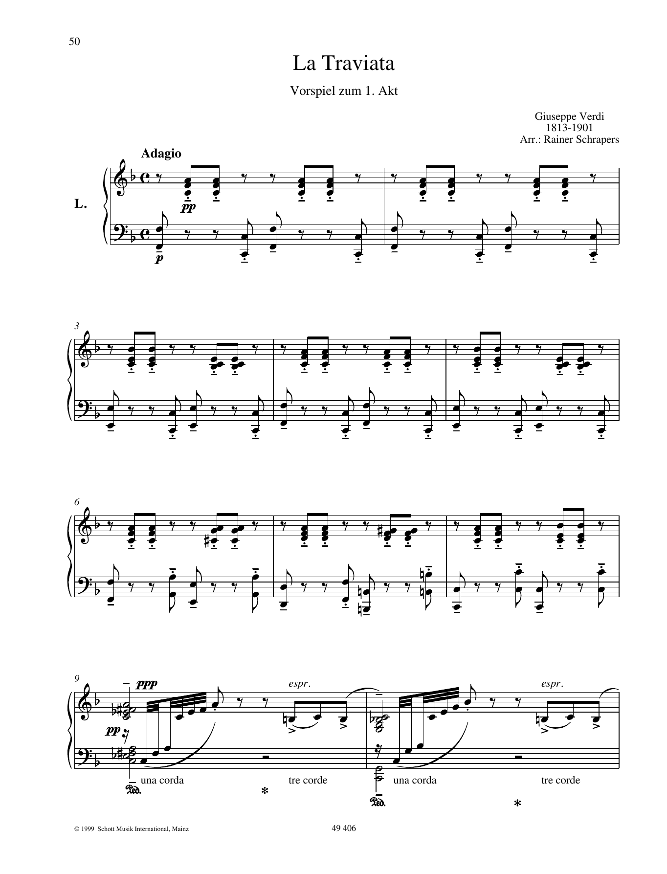 Giuseppe Verdi Prélude Sheet Music Notes & Chords for Piano Duet - Download or Print PDF