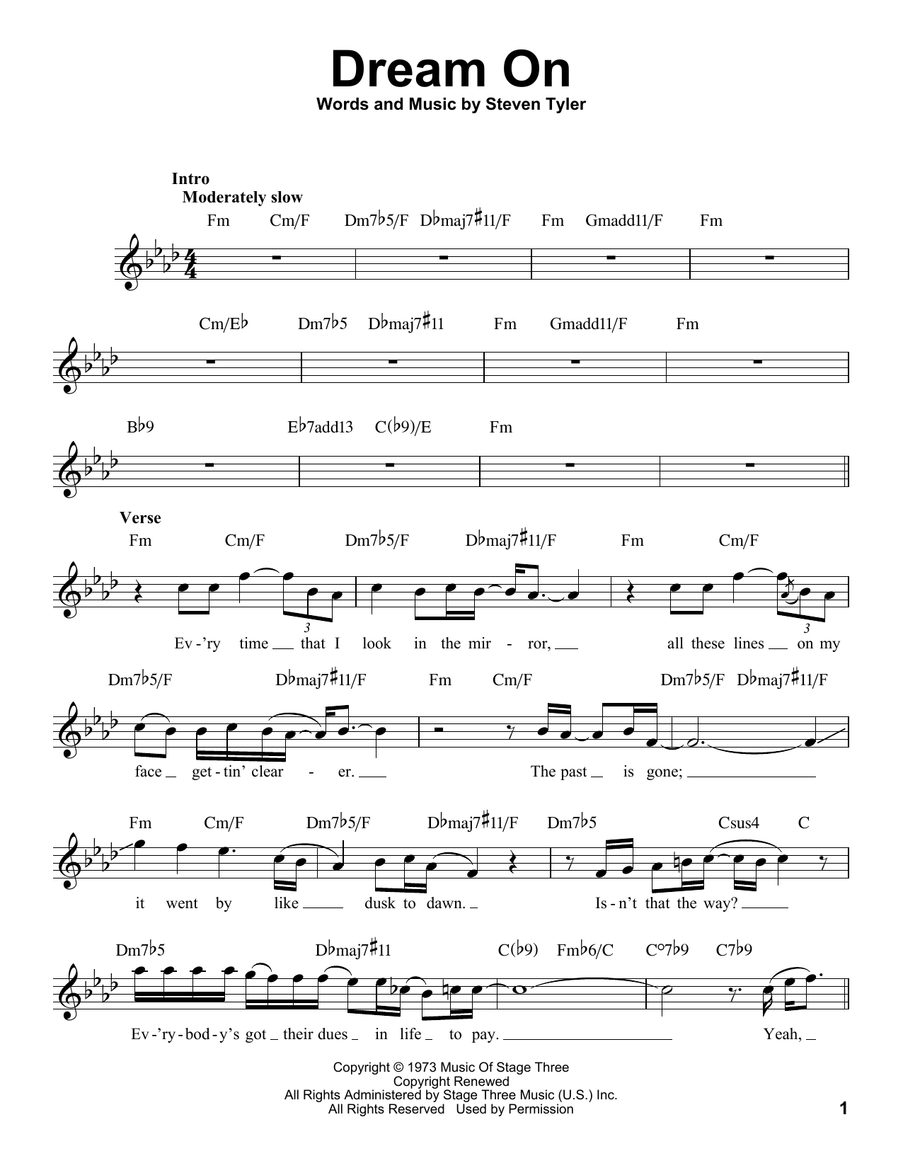 Glee Cast feat. Neil Patrick Harris Dream On Sheet Music Notes & Chords for Voice - Download or Print PDF