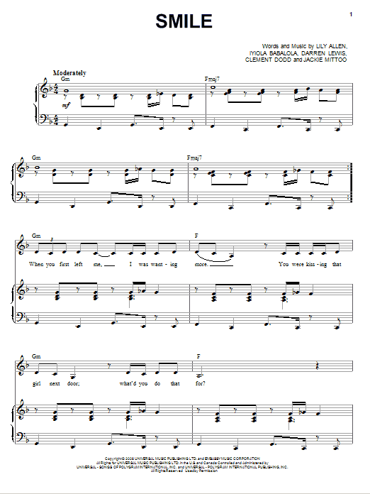 Glee Cast Smile Sheet Music Notes & Chords for Drums - Download or Print PDF