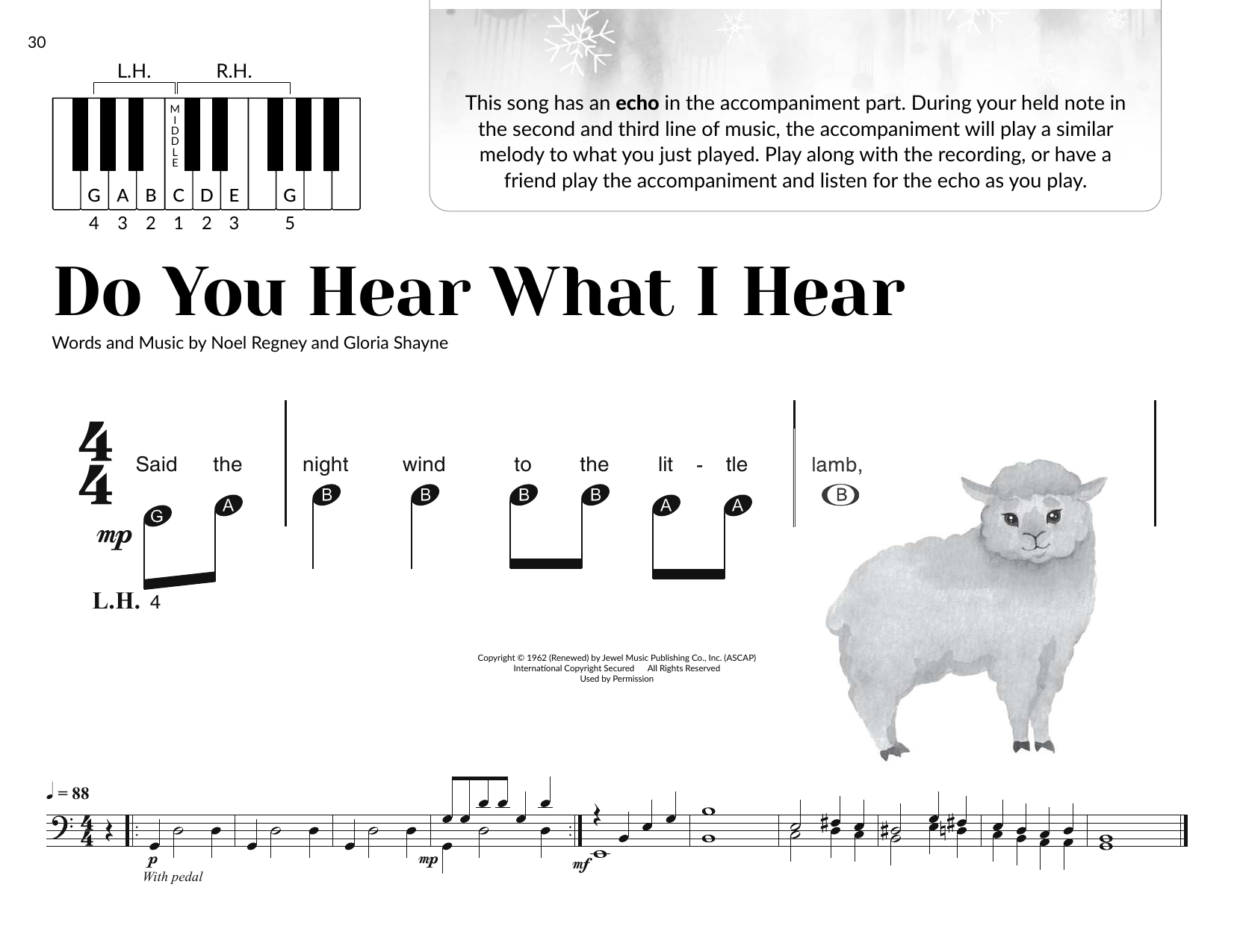 Gloria Shayne Do You Hear What I Hear (arr. Brittany McCorriston) Sheet Music Notes & Chords for Very Beginner Piano - Download or Print PDF