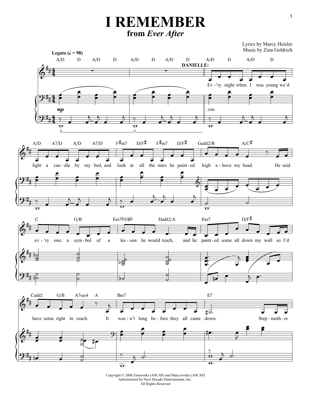 Goldrich & Heisler I Remember Sheet Music Notes & Chords for Piano & Vocal - Download or Print PDF