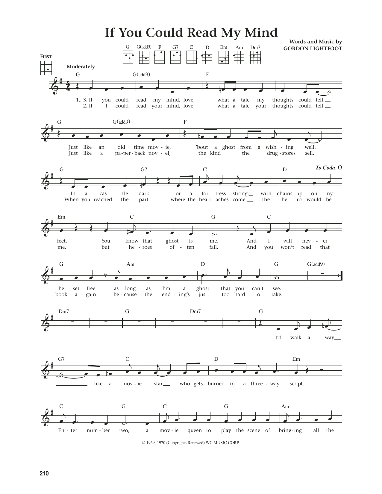 Gordon Lightfoot If You Could Read My Mind (from The Daily Ukulele) (arr. Jim Beloff) Sheet Music Notes & Chords for Ukulele - Download or Print PDF