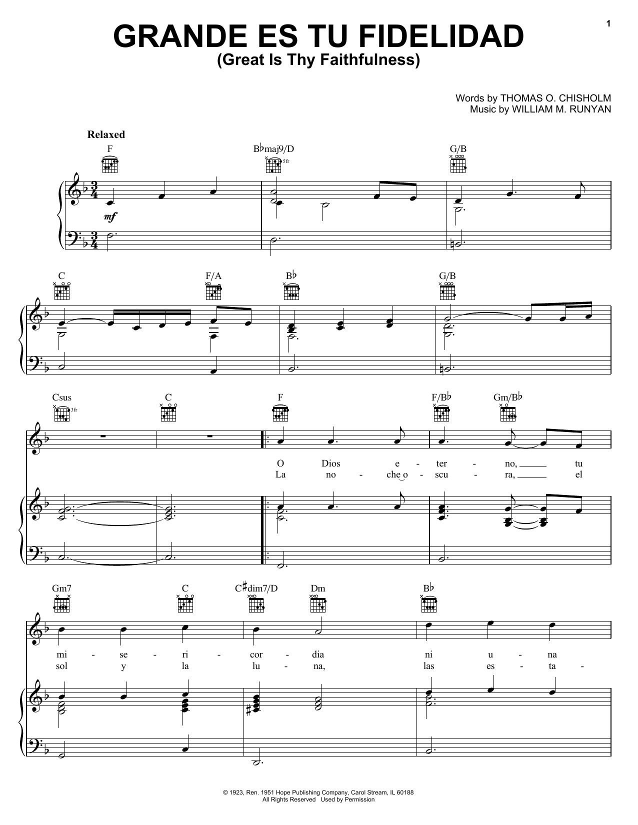 Blest Grande Es Tu Fidelidad Great Is Thy Faithfulness Sheet Music Download Pdf Score 415626 Savesave 04 grande es tu fidelidad for later. blest grande es tu fidelidad great is thy faithfulness sheet music notes chords download printable piano vocal guitar right hand melody