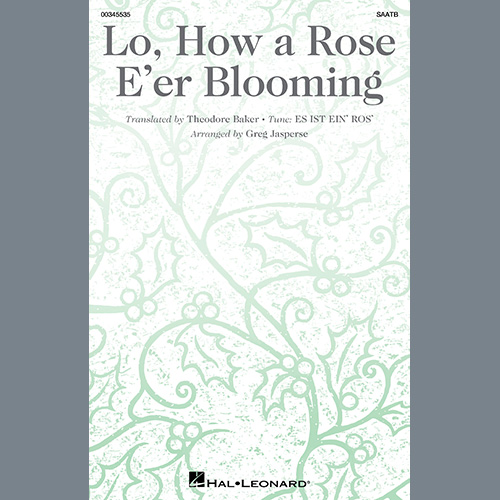 Greg Jasperse, Lo, How A Rose E'er Blooming, Choir